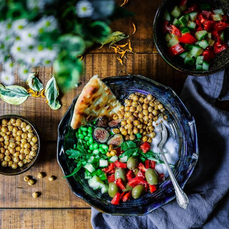 Photo of beatuifully
            arranged food