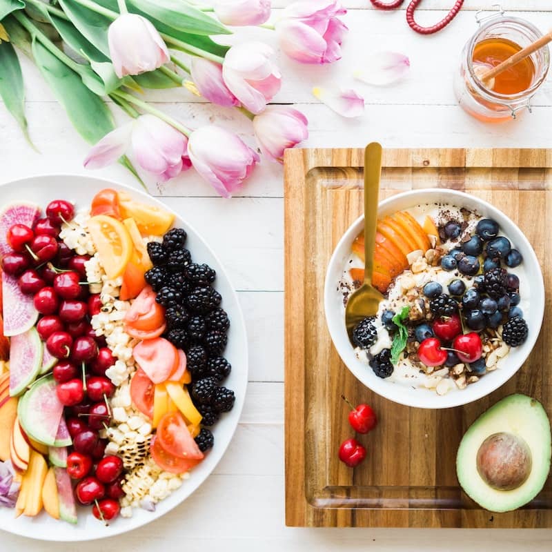 Photo of beatuifully
            arranged food